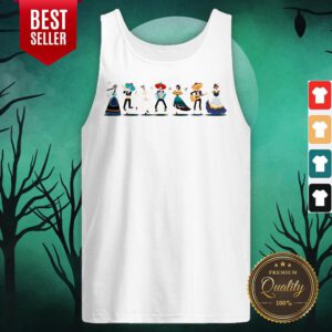 Day Of The Dead Skeleton Party Tank Top