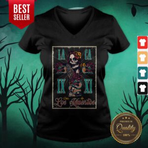Day Of The Dead Dia De Los Muertos Skull V-neck