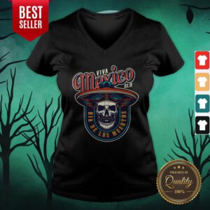 Dia De Los Muertos Day Of The Dead Mexican Holiday Vintage V-neck