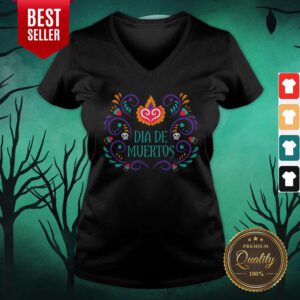 Dia De Los Muertos Mexico Holiday V-neck