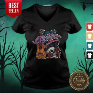 Dia De Los Muertos Vintage Mexican Holiday V-neck