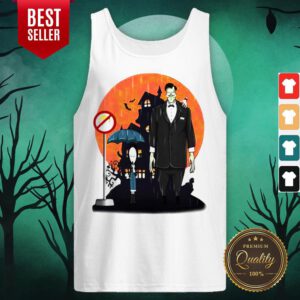 Alternative view of Coffee Is My Poison Wednesday Addams Sunset Halloween Shirt
