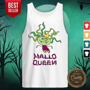 Alternative view of Colorful Hallo Queen Halloween Shirt