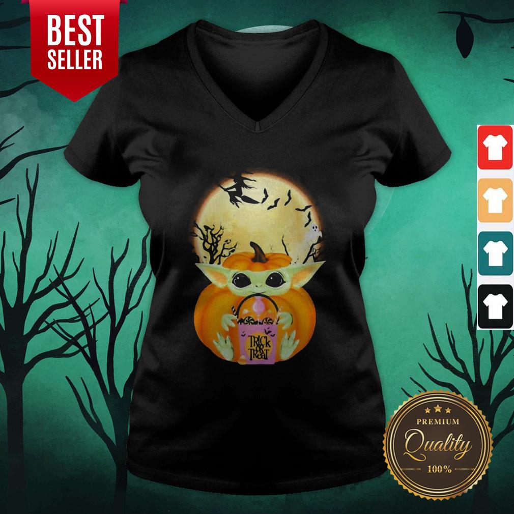 Cute Baby Pumpkin Trick Or Treat Moon Halloween Shirt - Image 3