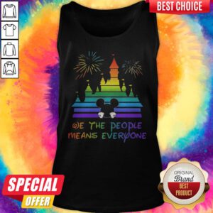 Alternative view of Disney Mickey Mouse We The People Means Everyone LGBT Shirt