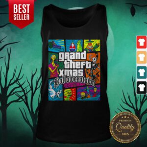Alternative view of Funny Grand Theft Xmas Halloweentown Halloween Shirt