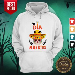 Dia De Los Muertos Sugar Skull In Mexican Hoodie