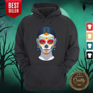 Sugar Skull Woman Day Of The Dead Muertos Hoodie