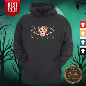 Sugar Skull Dia De Muertos Happy Mexico Holiday Hoodie