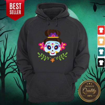 Sugar Skull Girl Day Dead Dia De Muertos Hoodie