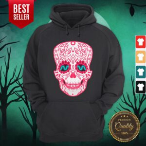 Pink Sugar Skull Day Of The Dead Muertos Hoodie