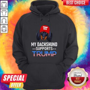 Funny My Dachshund Supports Trump 2020 Hoodie
