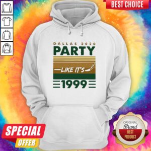 Hockey Dallas 2020 Party Like It's 1999 Vintage Retro Hoodie