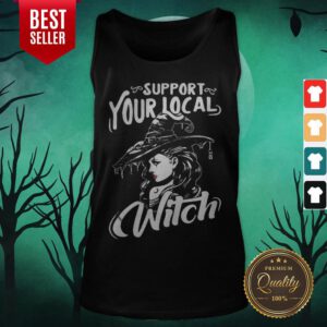 Alternative view of Nice Support Your Local Witch Halloween Shirt