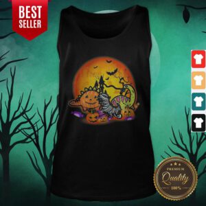 Alternative view of Premium Dinosaur Pumpkin Halloween Shirt