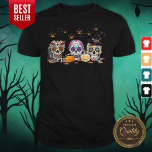 Premium Skull Witch Pumpkin Halloween Shirt