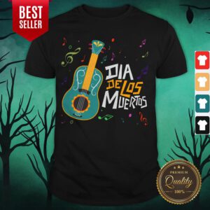 Party Music Guitar Dia De Los Muertos Day Of Dead Shirt