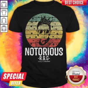 Notorious Ruth Bader Ginsburg RBG Ready To Dissent Vintage Shirt