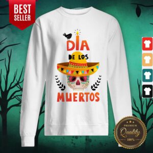 Dia De Los Muertos Sugar Skull In Mexican Sweatshirt