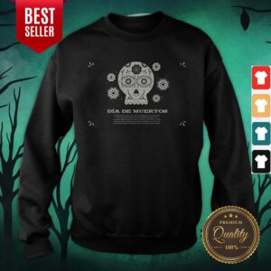 Sugar Skull Simple Day Dead Dia De Muertos Vintage Sweatshirt