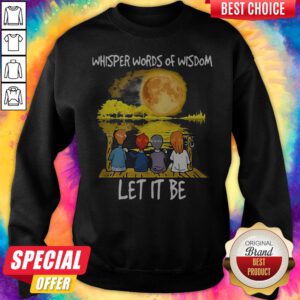 Whisper Words Of Wisdom Let It Be Guitar Moon Sweatshirt