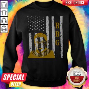 RBG Ruth Bader Ginsburg American Flag Sweatshirt