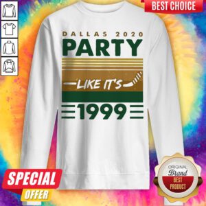 Hockey Dallas 2020 Party Like It's 1999 Vintage Retro Sweatshirt