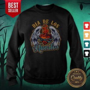 Dia De Los Muertos Day Of Dead Heart Fire Sweatshirt