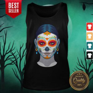 Sugar Skull Woman Day Of The Dead Muertos Tank Top