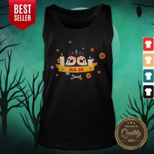 Dia De Muertos Sugar Skulls Happy Mexico Holiday Tank Top