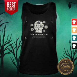 Sugar Skull Simple Day Dead Dia De Muertos Vintage Tank Top