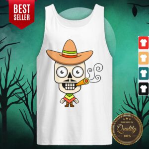 The Man Sugar Skull Day Dead Dia De Muertos Tank Top
