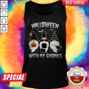 Grateful Halloween With My Gnomies Tank Top