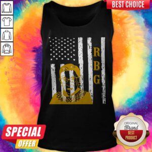 RBG Ruth Bader Ginsburg American Flag Tank Top