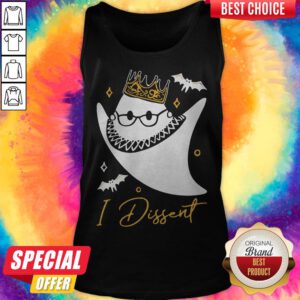 Funny RBG Ghost I Dissent Halloween Tank Top