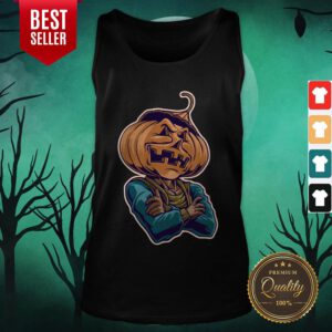 The Man Pumpkin Happy Halloween Day Tank Top
