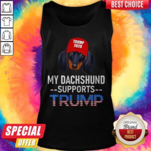 Funny My Dachshund Supports Trump 2020 Tank Top