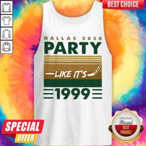 Hockey Dallas 2020 Party Like It's 1999 Vintage Retro Tank Top