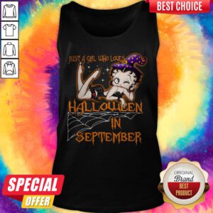 Just A Girl Who Loves Halloween In September Halloween Tank Top