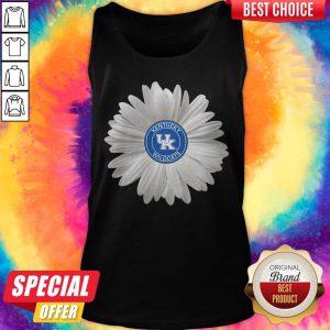 Awesome Kentucky Wildcats UK Daisy Flower Tank Top