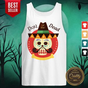 Day Of The Dead Sugar Skull In Mexican Holiday Tank Top