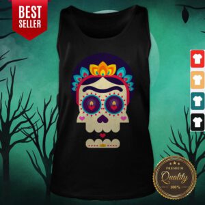 Sugar Skull Woman Day Of Dead Muertos Tank Top