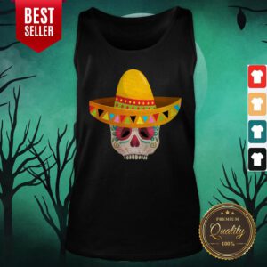 Sugar Skull Day Of The Dead Muertos In Mexican Tank Top