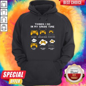 Alternative view of Things I Do In My Spare Time Go Riding Watch Motocross Research Motocross Shirt