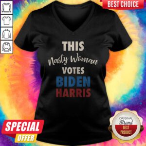 Alternative view of This Nasty Woman Votes Joe Biden Kamala Harris Shirt