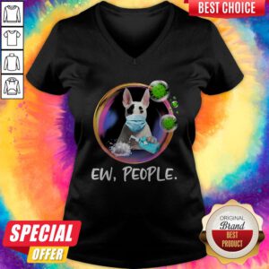 Bull Terrier Face Mask Ew People Bubble Coronavirus V-neck