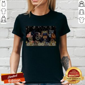 Beautiful Black Woman Dope Poster Horizontal V-neck