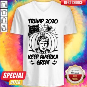 Trump 2020 Keeping America Great Halloween V-neck