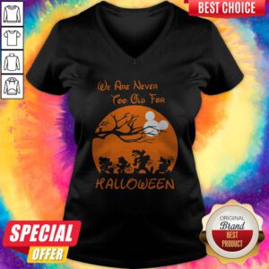 Grateful We Are Never Too Old For Halloween V-neck