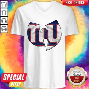Colorful Wu-Tang New York Giants V-neck